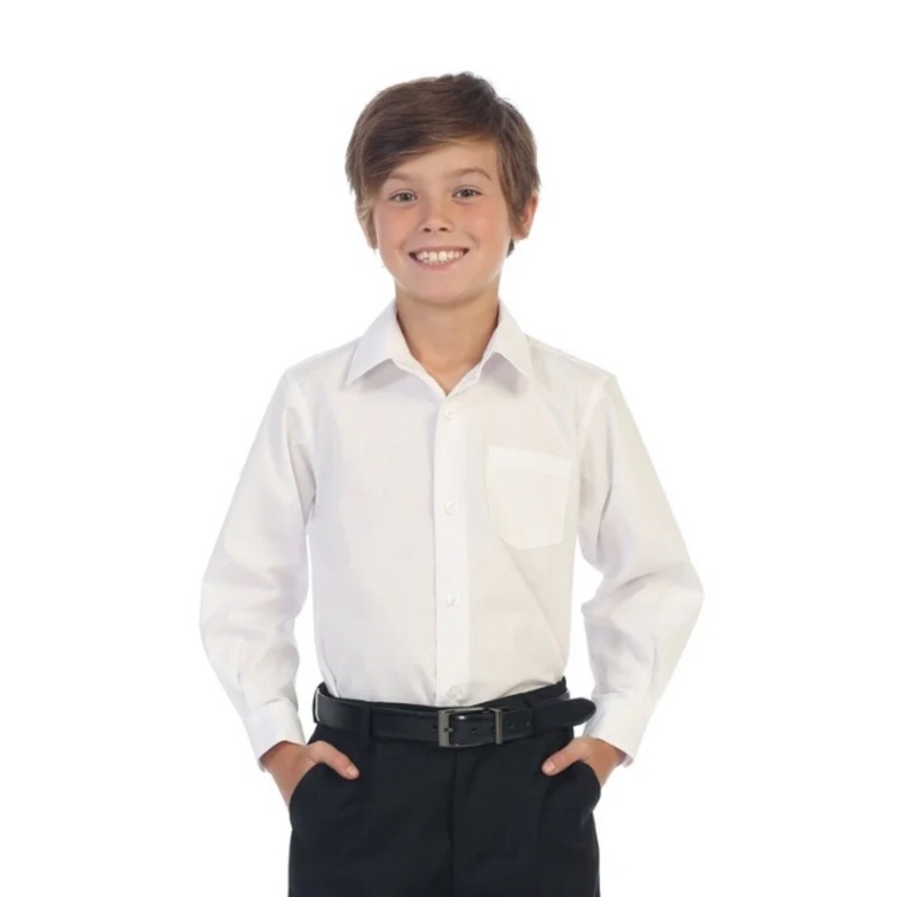 Gioberti | white long sleeve button down shirt | size 2T